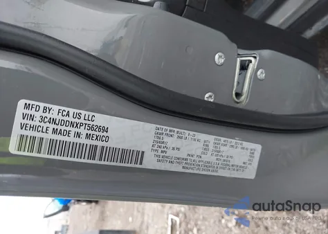 2023 Jeep Compass Trailhawk из США, поврежденный, VIN 3C4NJDDNXPT562694